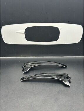 Oakley Batwolf OEM Polished Black Gold Text Replacement Arms